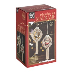 Kreatívna sada Macrame bauble kit XMAS